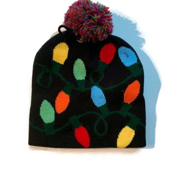 NEW! Lotsa Lights Christmas Bulb Flashing Knitted - Picture 2 of 3